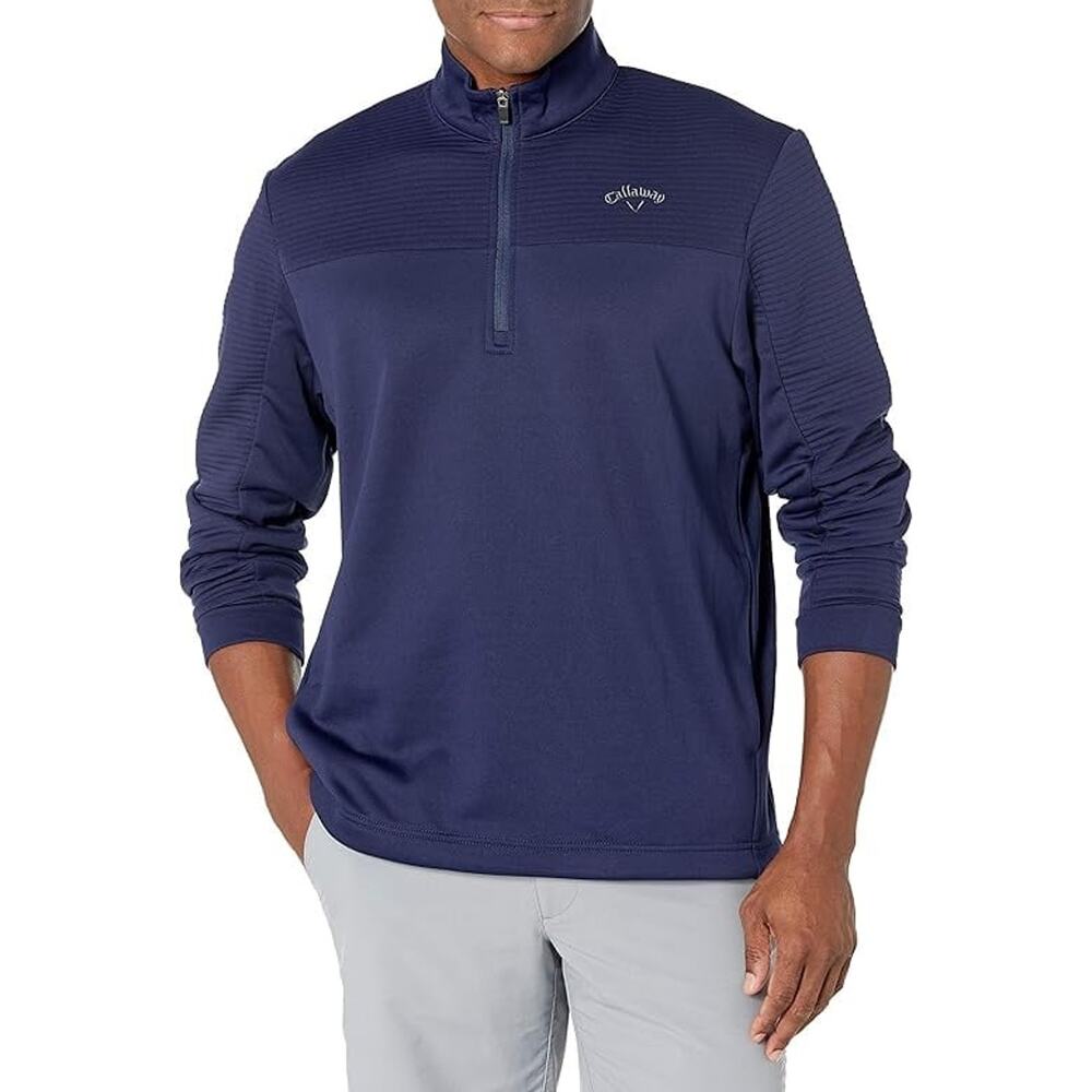 NWT❤️Callaway Men’s Stripe 1/4 Zip Pullover Navy szXS